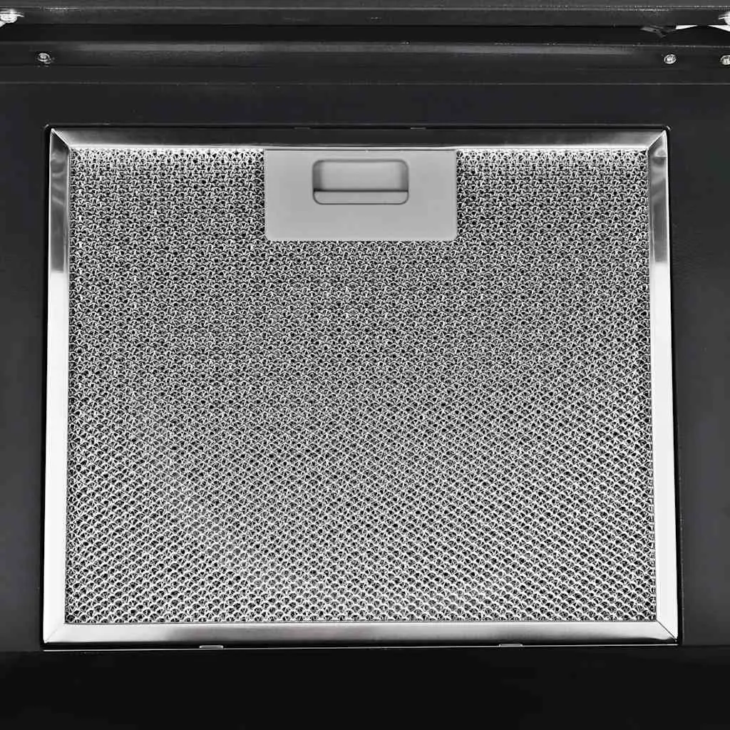 Wall Mounted Range Hood 60cm Black Stainless Steel Kitchen Extractor Fan 756m³/h