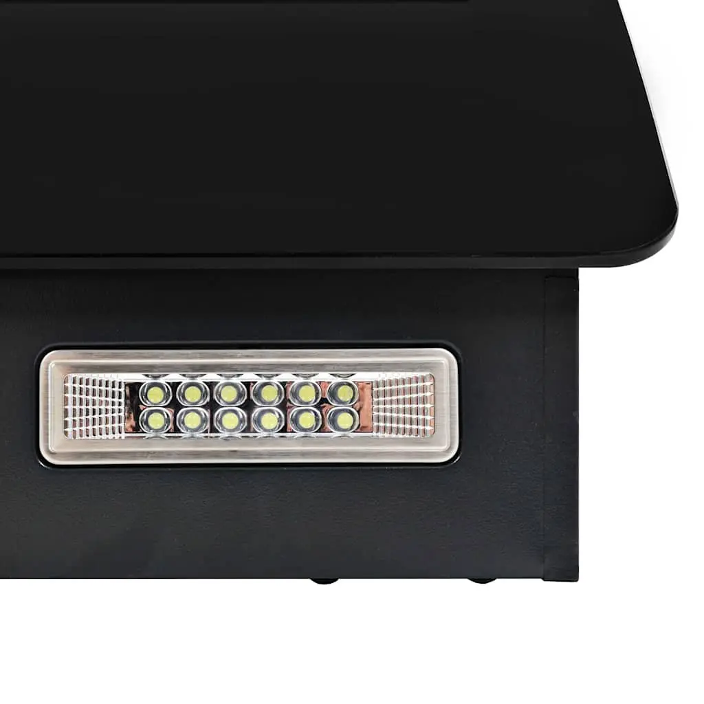 Wall Mounted Range Hood 60cm Black Stainless Steel Kitchen Extractor Fan 756m³/h