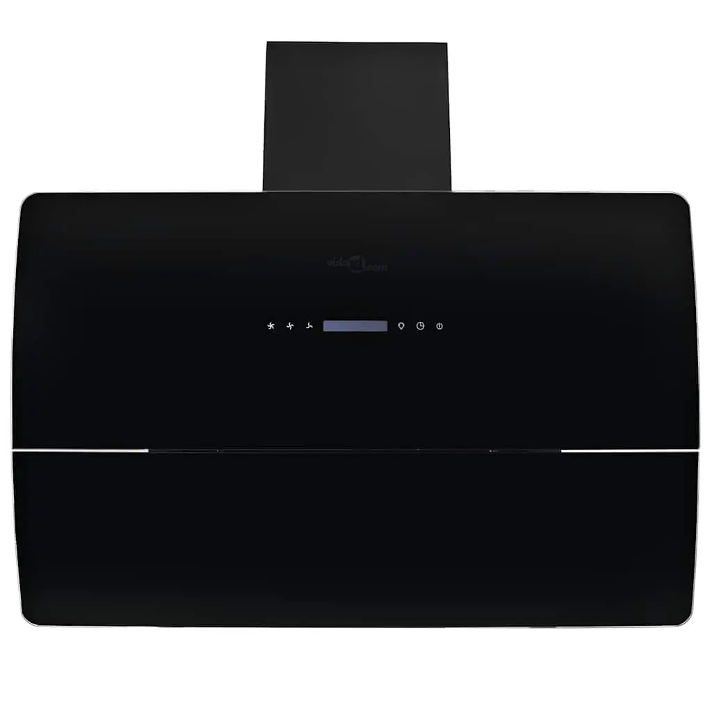 Wall Mounted Range Hood Stainless Steel 90cm Black