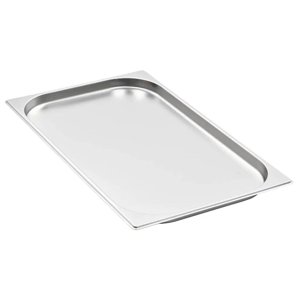 Gastronorm Containers 4 pcs GN 1/1 20 mm Steam Table Pans Kitchen