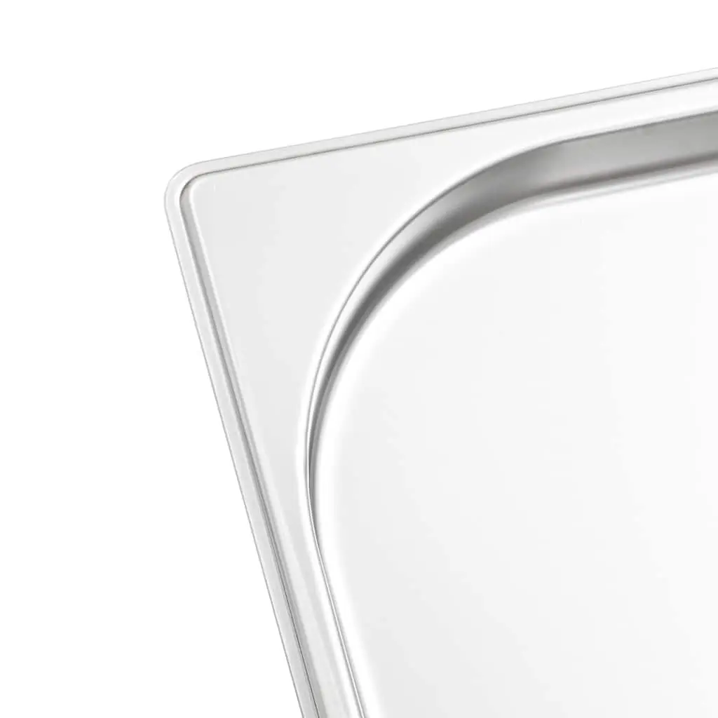 Gastronorm Containers 4 pcs GN 1/1 20 mm Steam Table Pans Kitchen