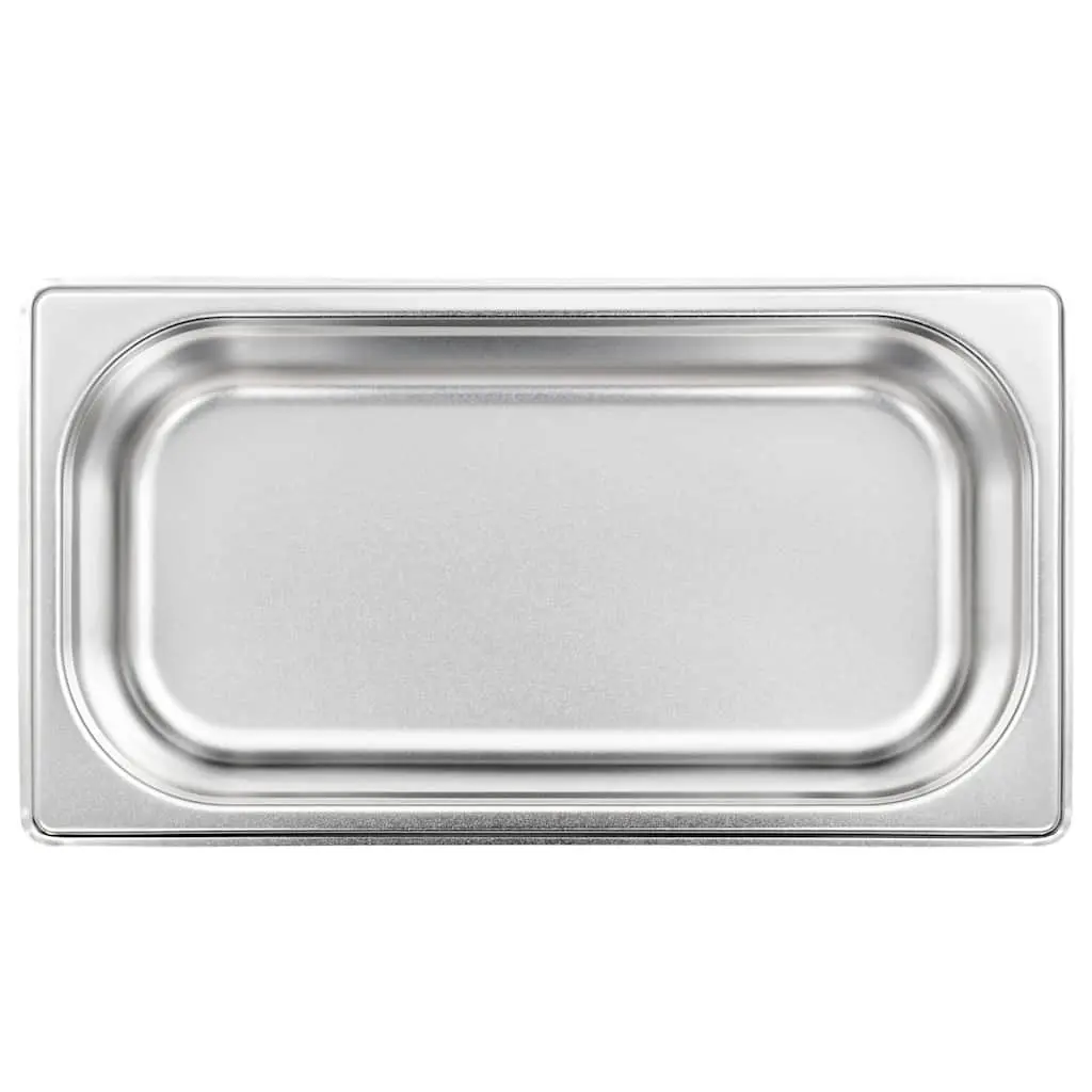 Gastronorm Containers Stackable GN 1/3 65 mm 8 Piece Steam Table Pans