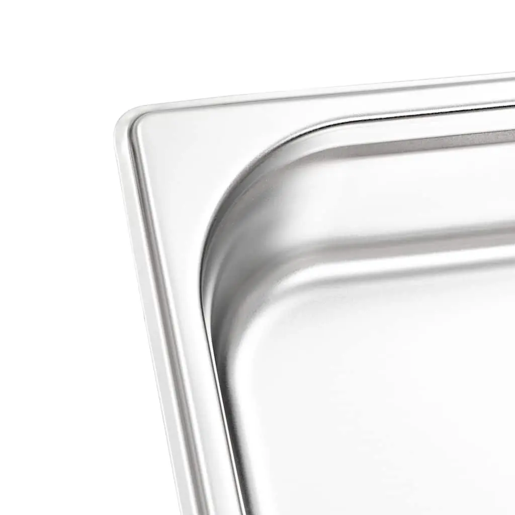Gastronorm Containers Stackable GN 1/3 65 mm 8 Piece Steam Table Pans