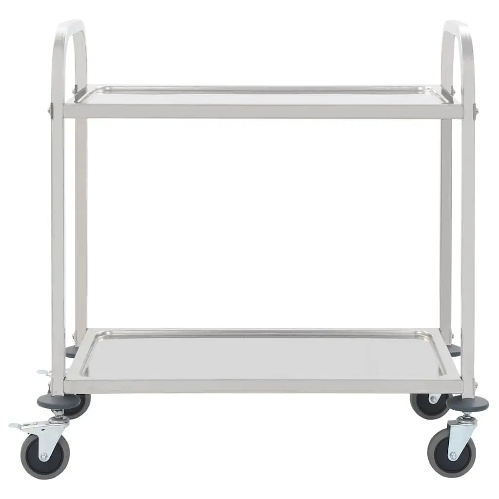 2-Tier Kitchen Trolley for Serving and Storage