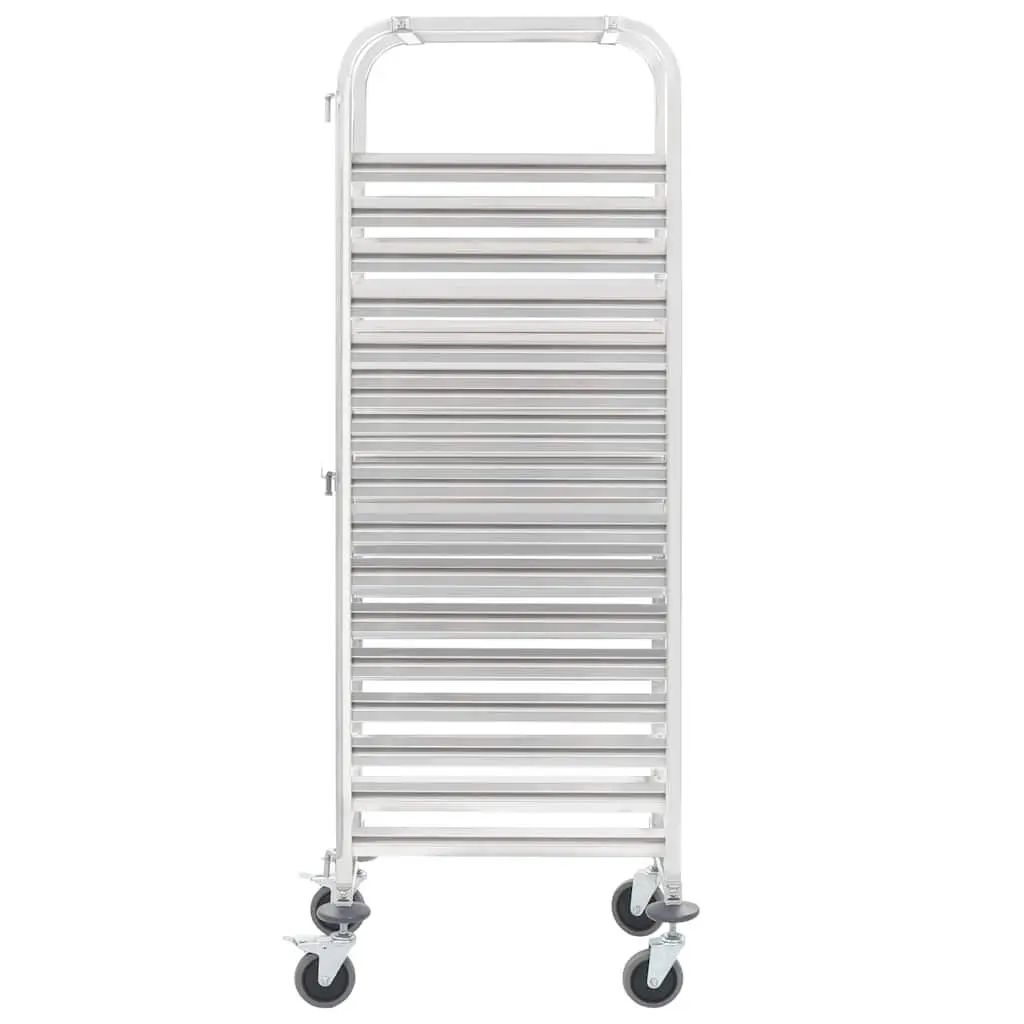 Kitchen Trolley Stainless Steel Frame 16 Tray Capacity