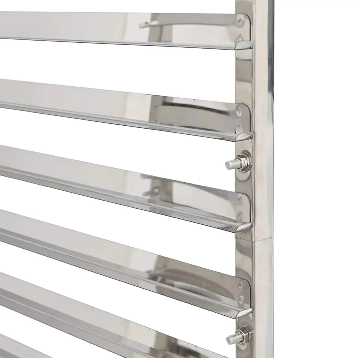 Kitchen Trolley Stainless Steel Frame 16 Tray Capacity