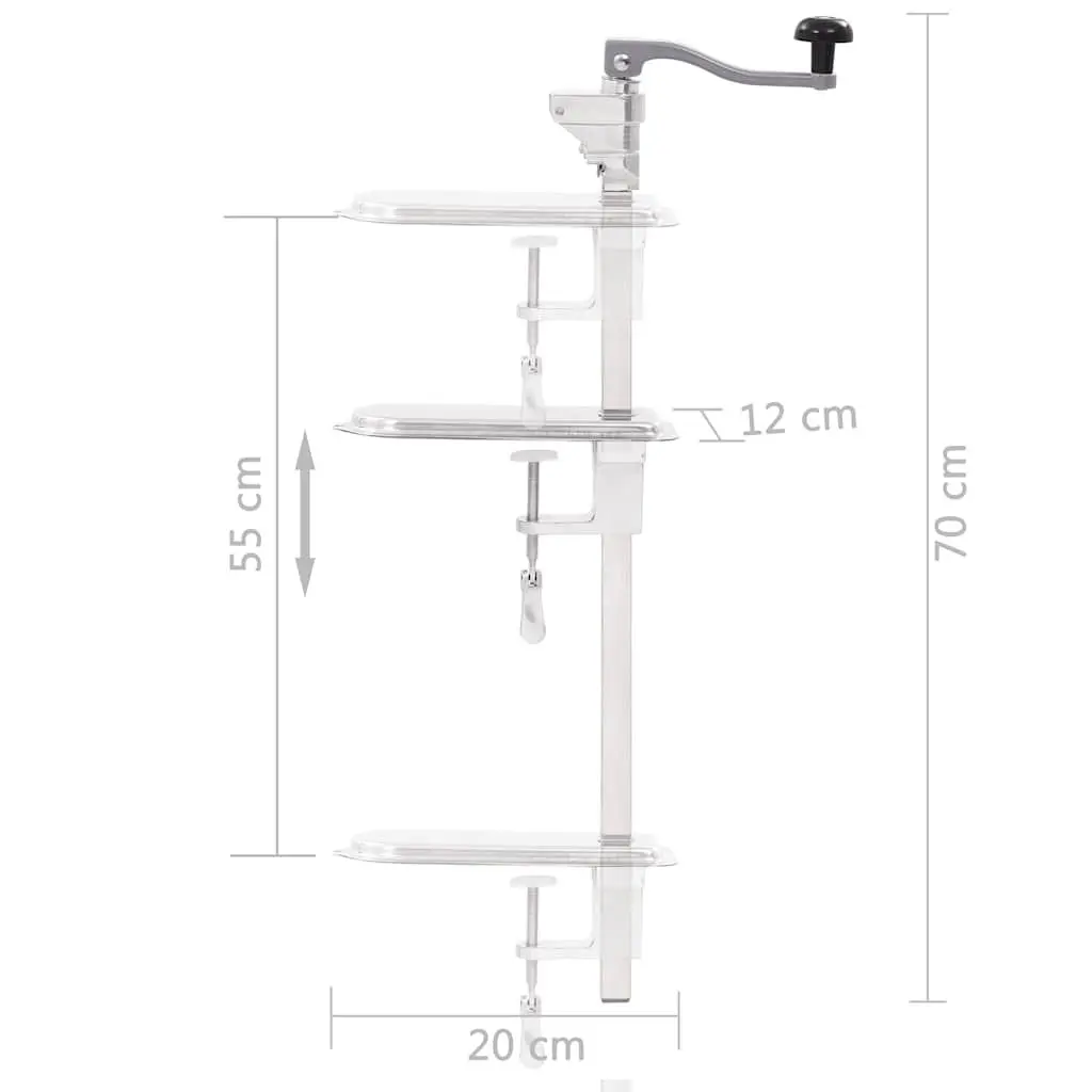 Can Opener Aluminum Stainless Steel 70 cm Mounted Tabletop Kitchen Tool
