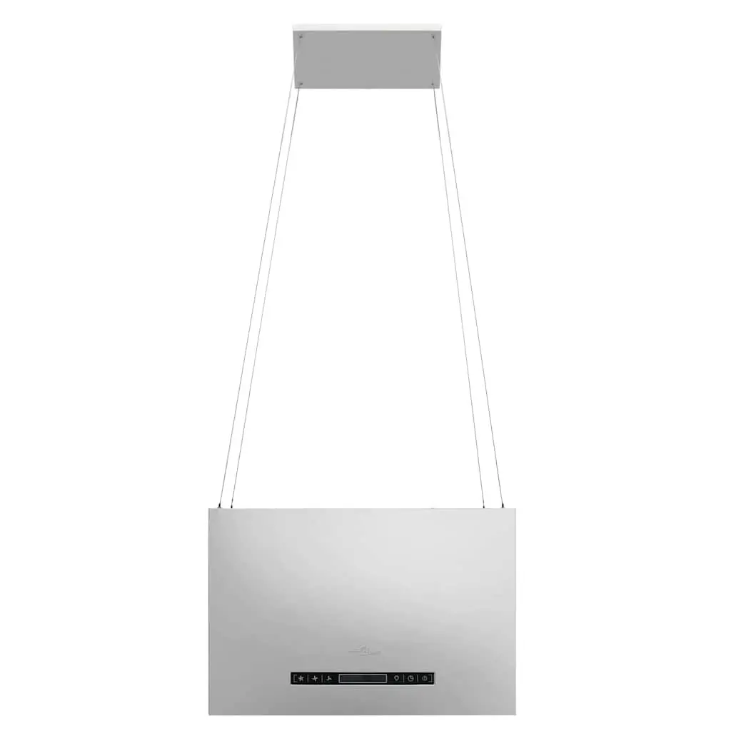 Island Range Hood 55cm Ceiling Mounted Kitchen Extractor Touch LCD Stainless