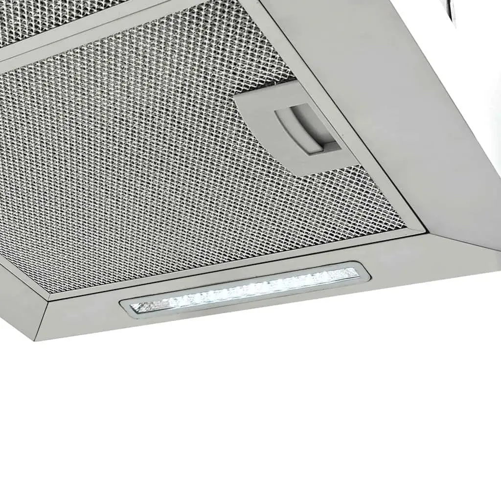 Island Range Hood 55cm Ceiling Mounted Kitchen Extractor Touch LCD Stainless
