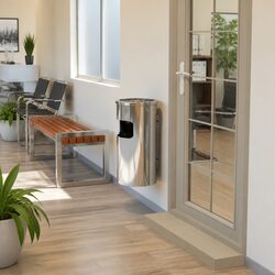Your Wall Ashtray Dustbin Solution for Smoking Areas