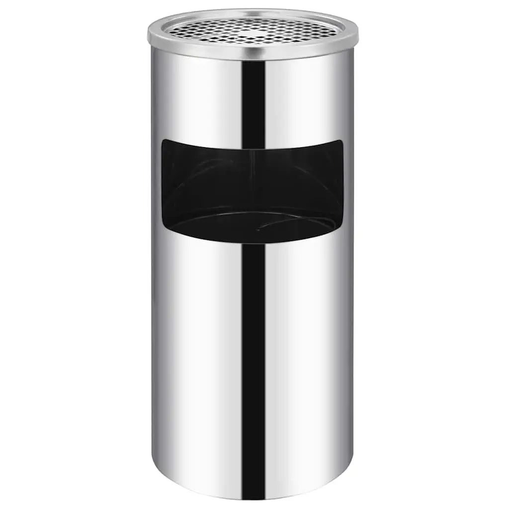 Wall Ashtray Dustbin Stainless Steel 26L Mounted Smoking Accessories