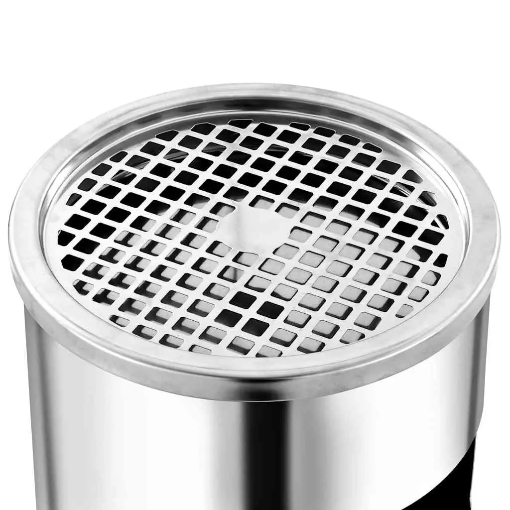 Wall Ashtray Dustbin Stainless Steel 26L Mounted Smoking Accessories