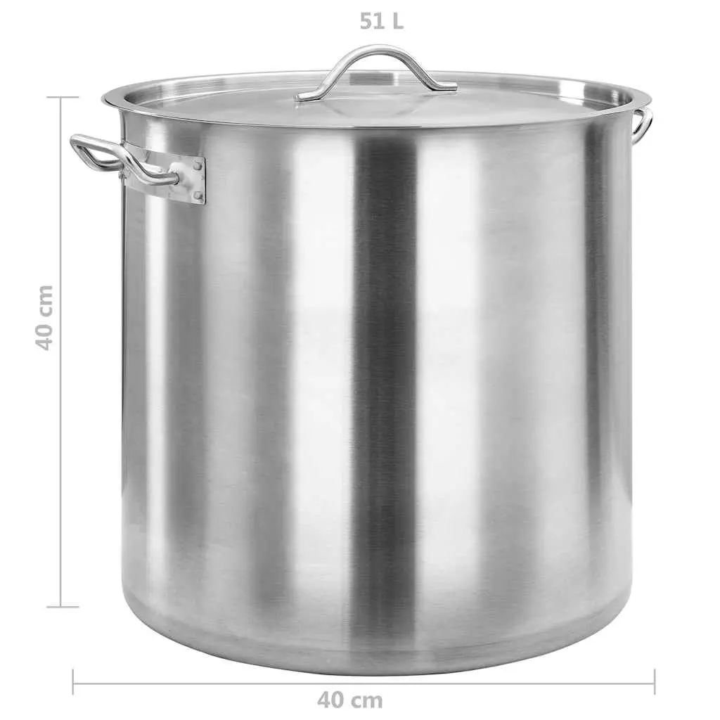 Stock Pot Stainless Steel Large Capacity 50L