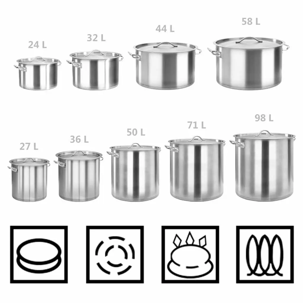 Stock Pot Stainless Steel Large Capacity 50L