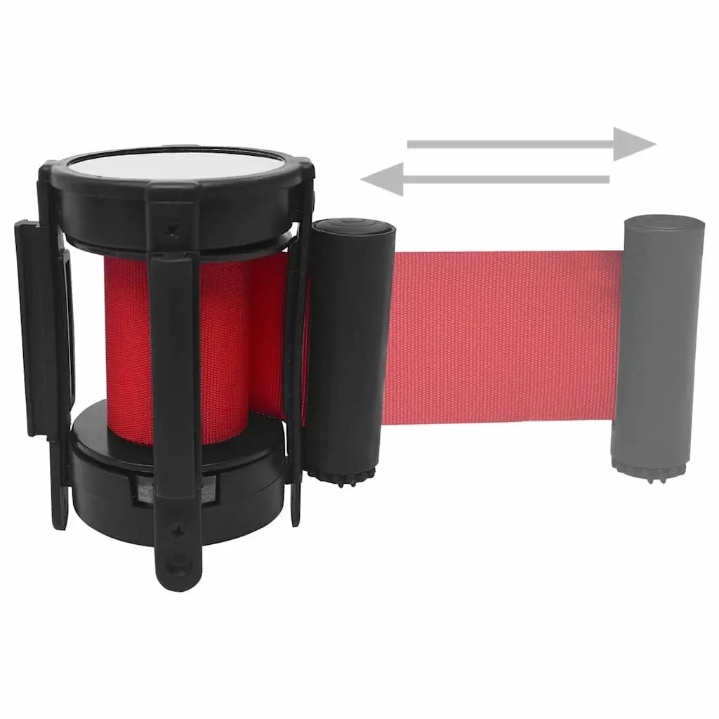 Retractable Belt Barrier Red 200cm Queue Control Stanchion System