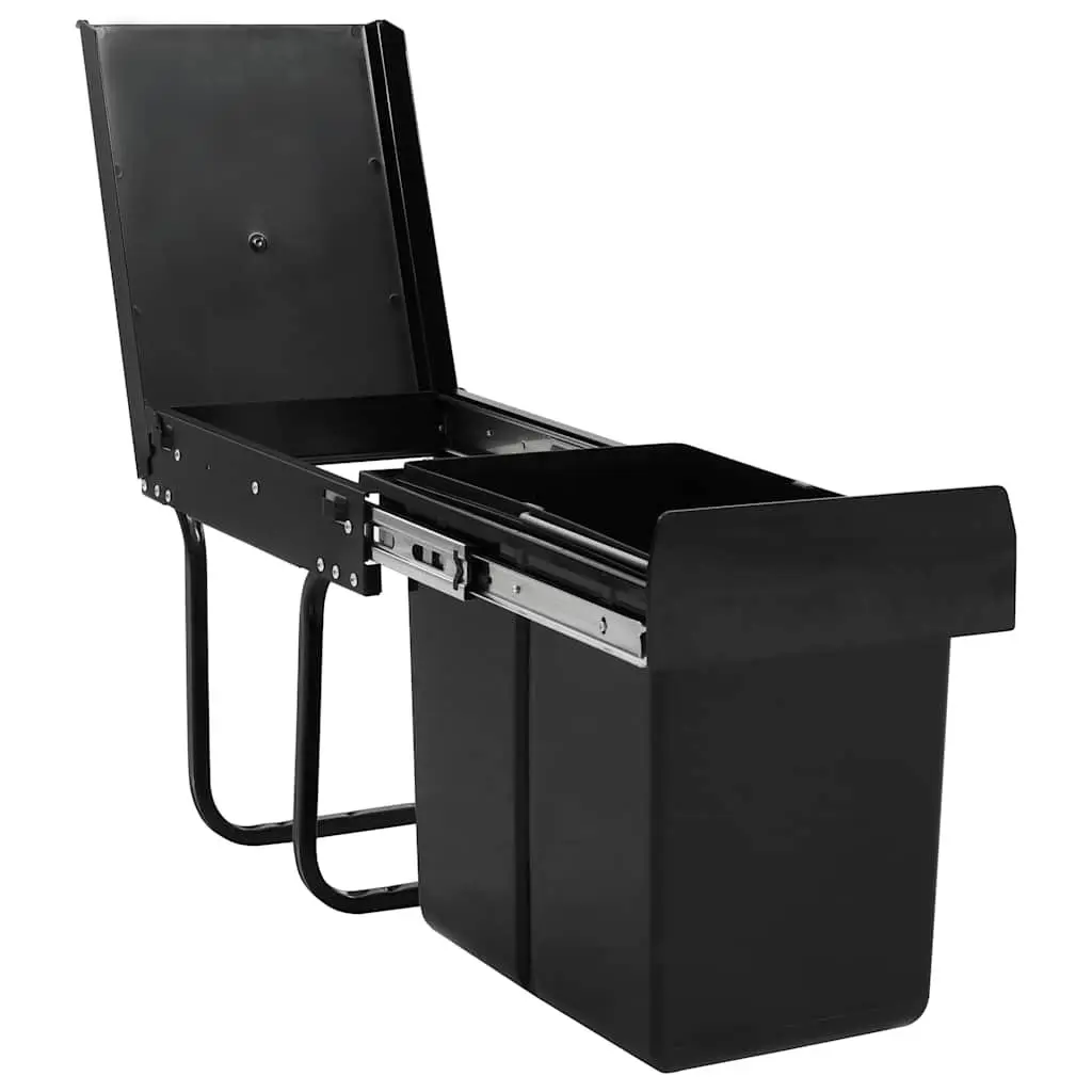 20L Black Kitchen Waste Bin