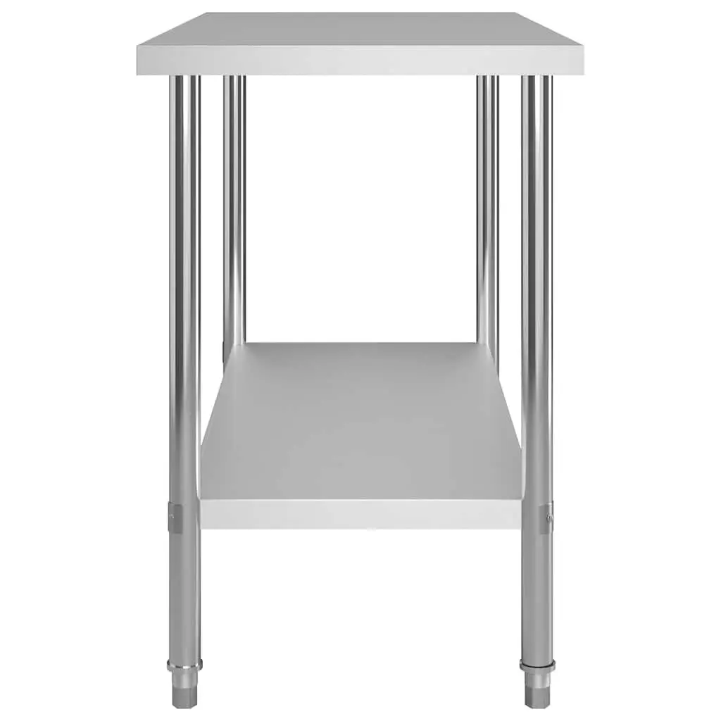 Stainless Steel Kitchen Work Table Food Prep Worktable Commercial Restaurant