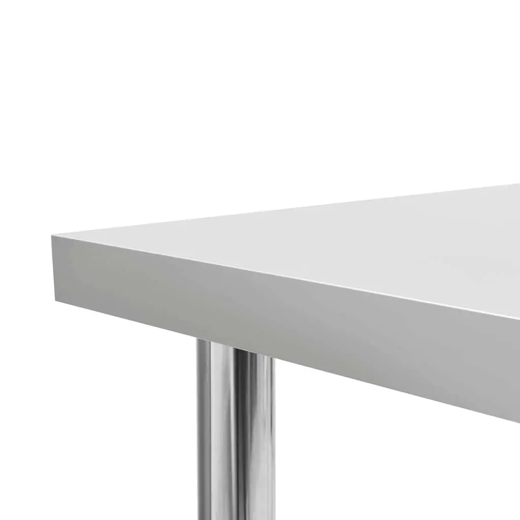 Stainless Steel Kitchen Work Table Food Prep Worktable Commercial Restaurant