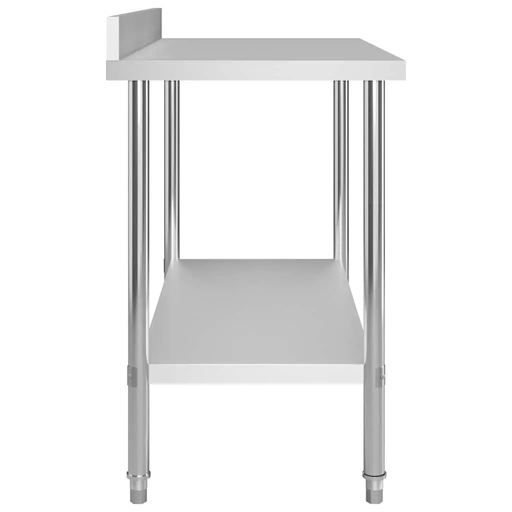 Stainless Steel Work Table Heavy Duty 120x60x93cm Commercial Food Prep Station