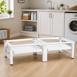 Washing Machine Dryer Pedestal Riser Stand with Pull-out Storage Shelves