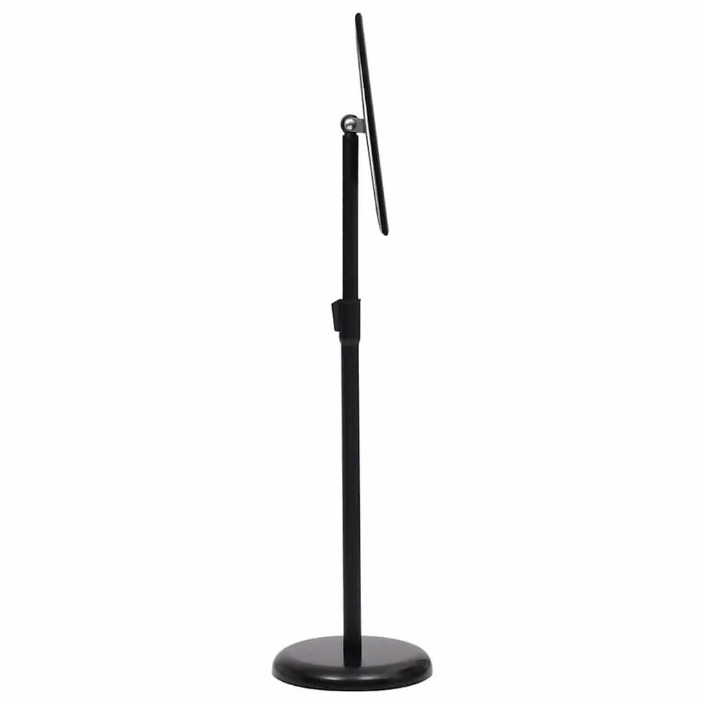 A4 Pedestal Poster Stand Adjustable Rotatable Black Aluminium Alloy