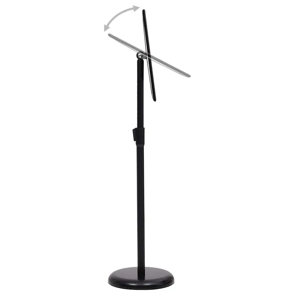 A4 Pedestal Poster Stand Adjustable Rotatable Black Aluminium Alloy