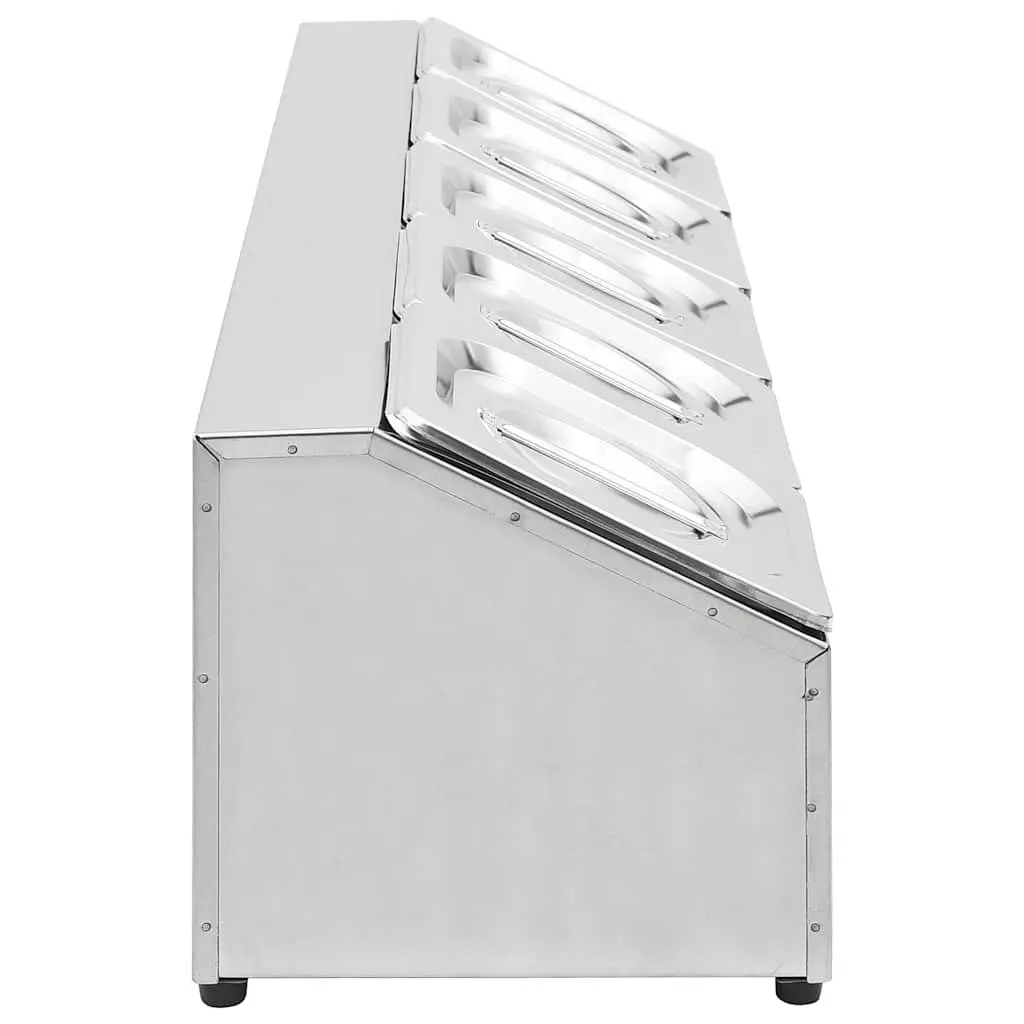 Gastronorm Container Holder Stainless Steel 5 GN 1/6 Pans
