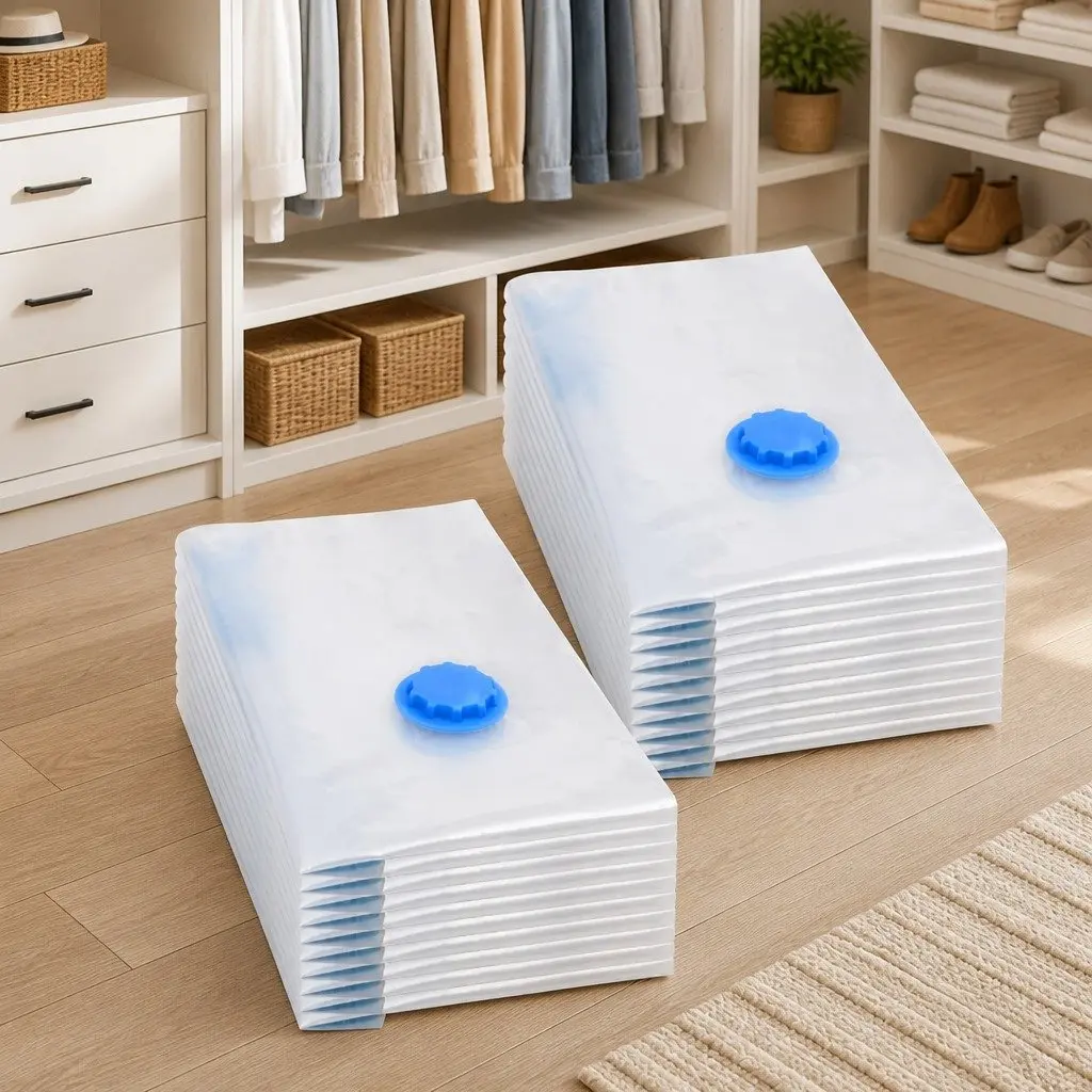 Vacuum Storage Bags Transparent Compression Bags 60x40cm 20 Piece