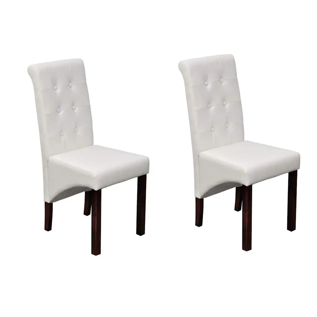 Dining Chairs Set of 2 in White
