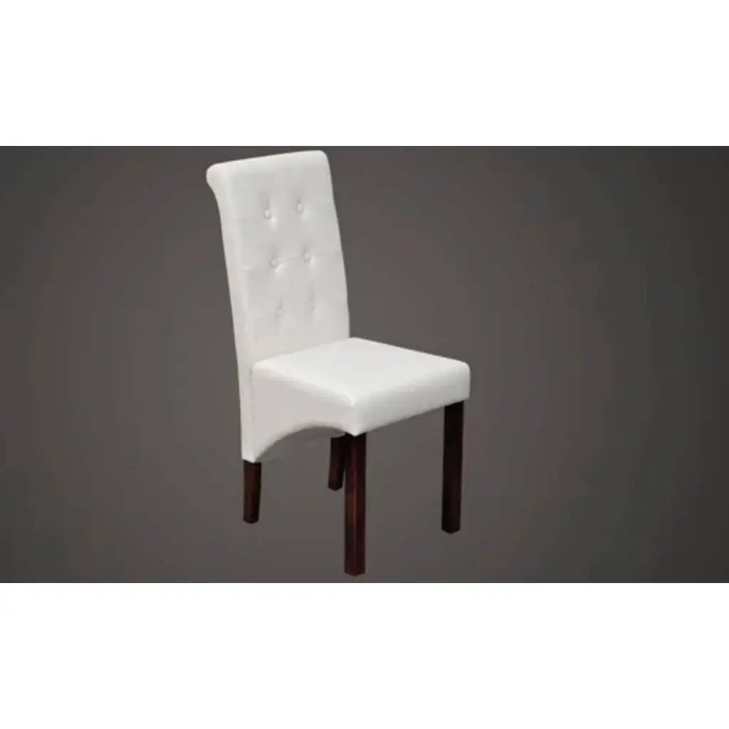 Dining Chairs Set of 2 in White