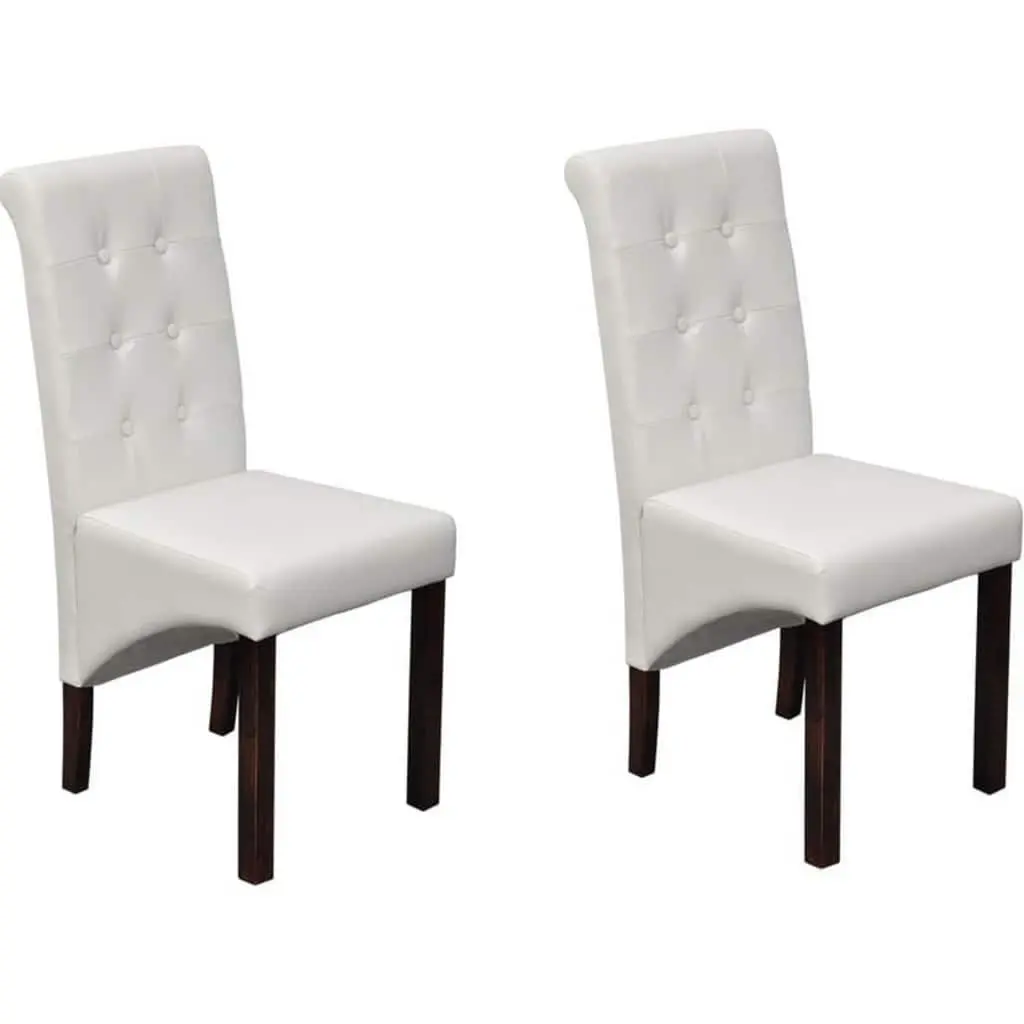 Dining Chairs Set of 2 in White