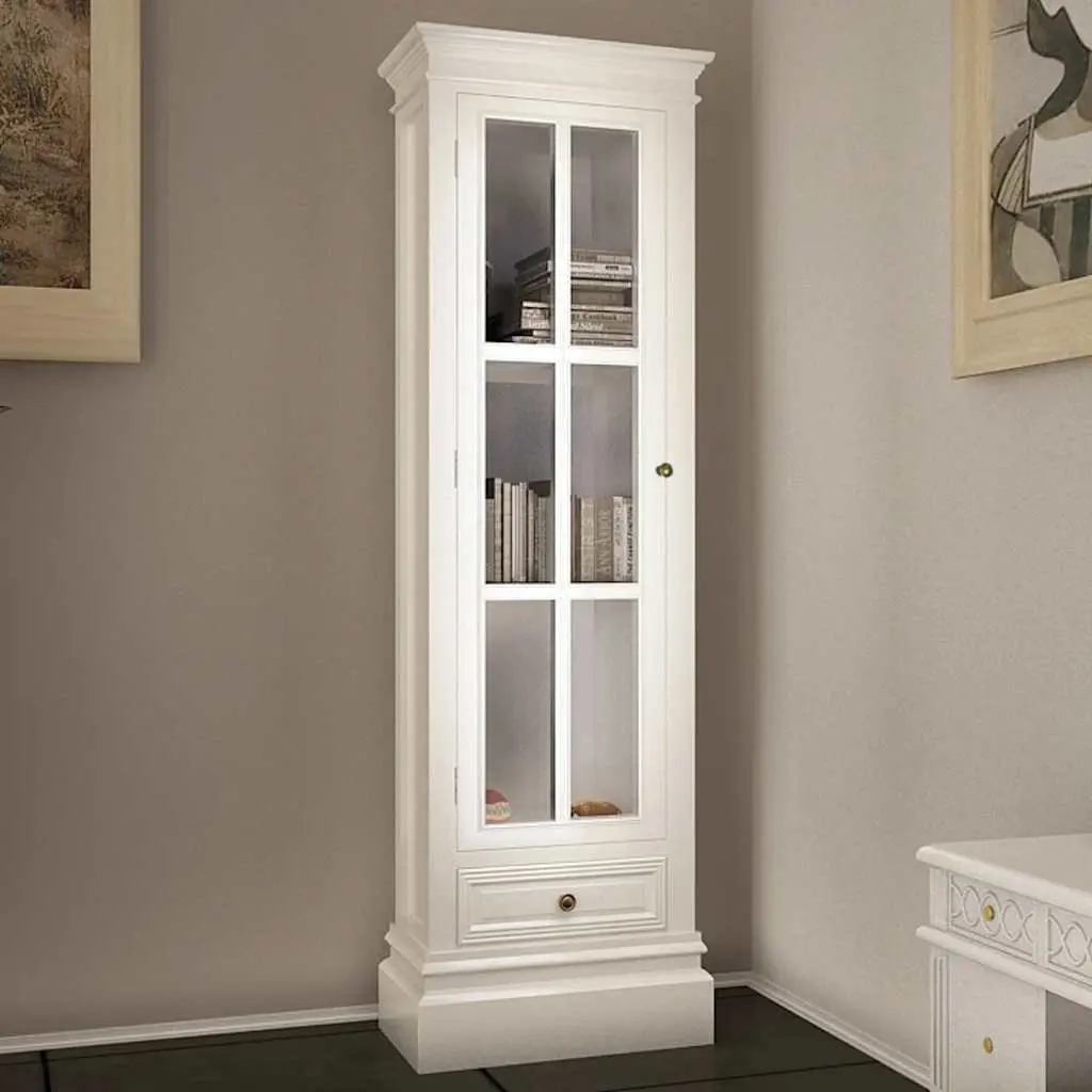 White Bookcase with Three Shelves