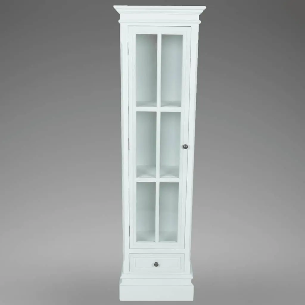 White Bookcase with Three Shelves
