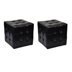 Versatile Black Cube Stools for Your Lifestyle