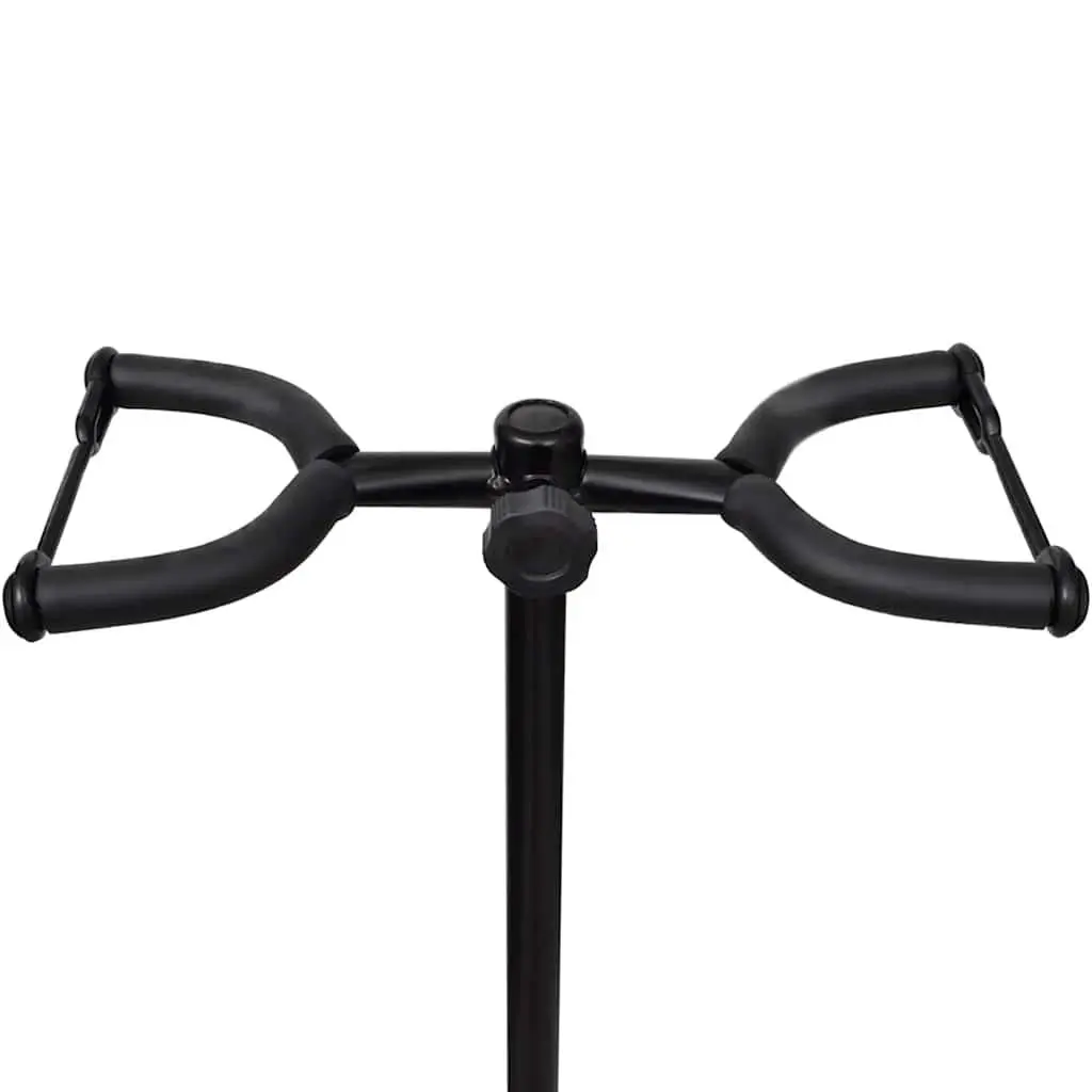 Adjustable Double Guitar Stand Foldable Heavy Duty Portable Two Guitar Holder