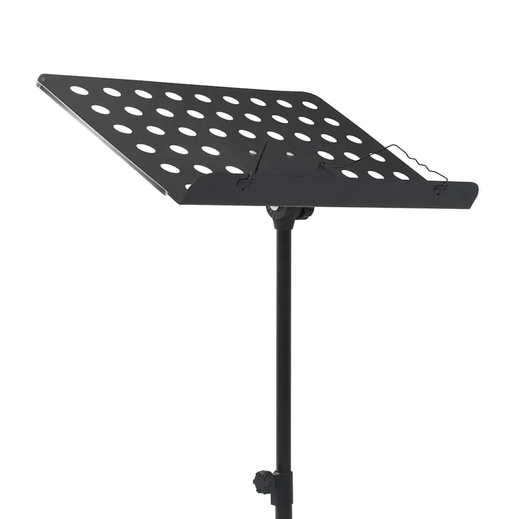 Music Book Stand Height Adjustable Tripod Legs Steel Black Orchestra Practice
