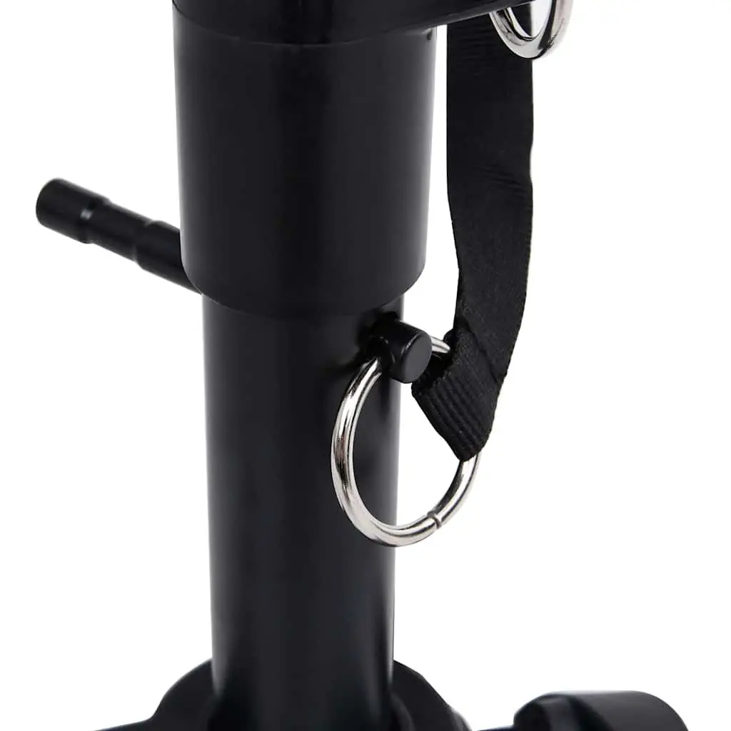 Drum Stool Adjustable Round Padded Black Steel Tripod Legs Foldable