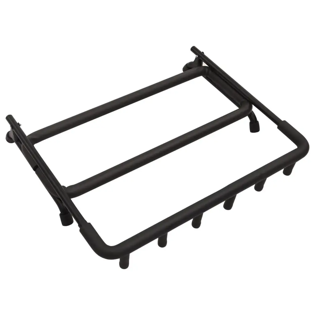 Folding Steel Frame Guitar Stand 5 Section Portable Organizer Black