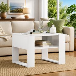 Your Friendly White Rectangular Coffee Table Awaits