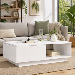 Your Ideal White Coffee Table with Spacious Drawer