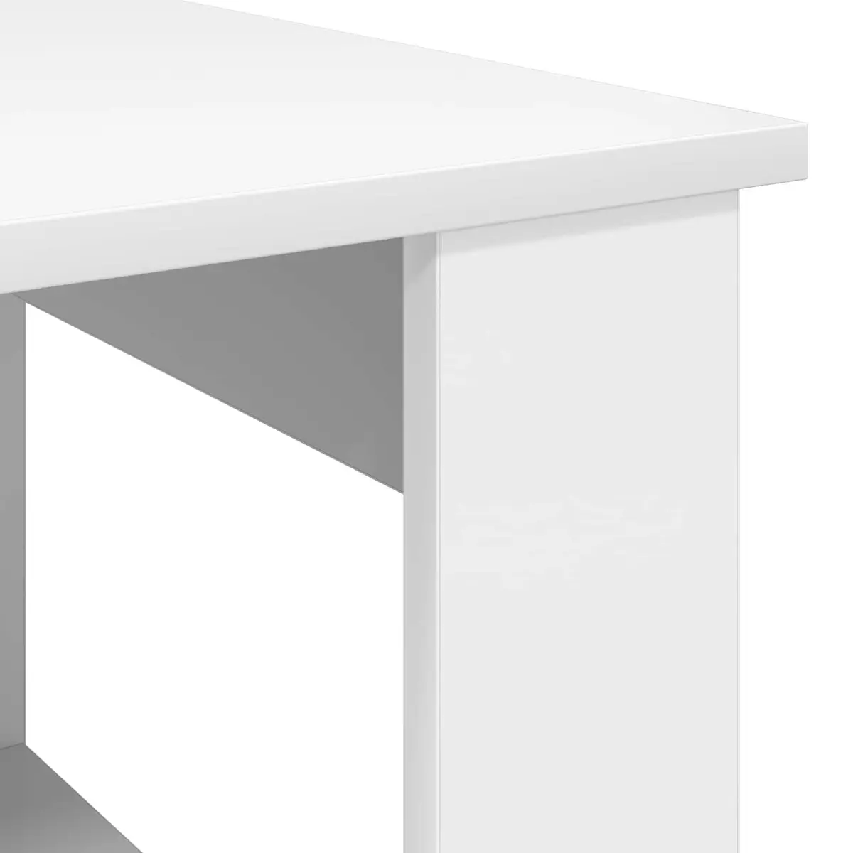 White Coffee Table with Storage
