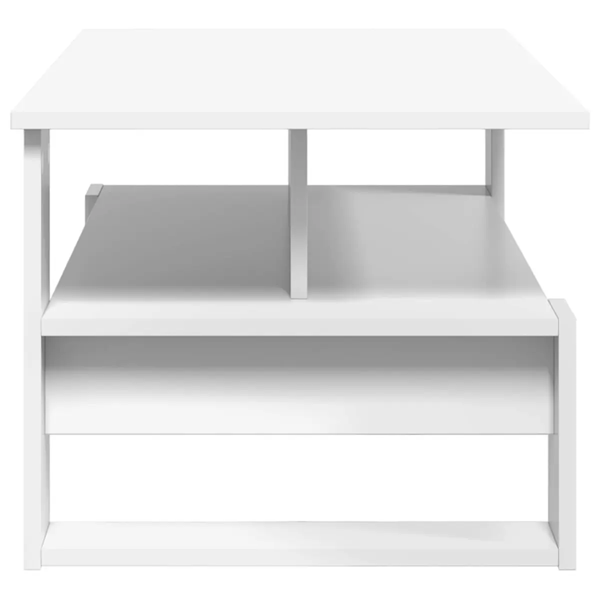 White Coffee Table with Storage Solutions
