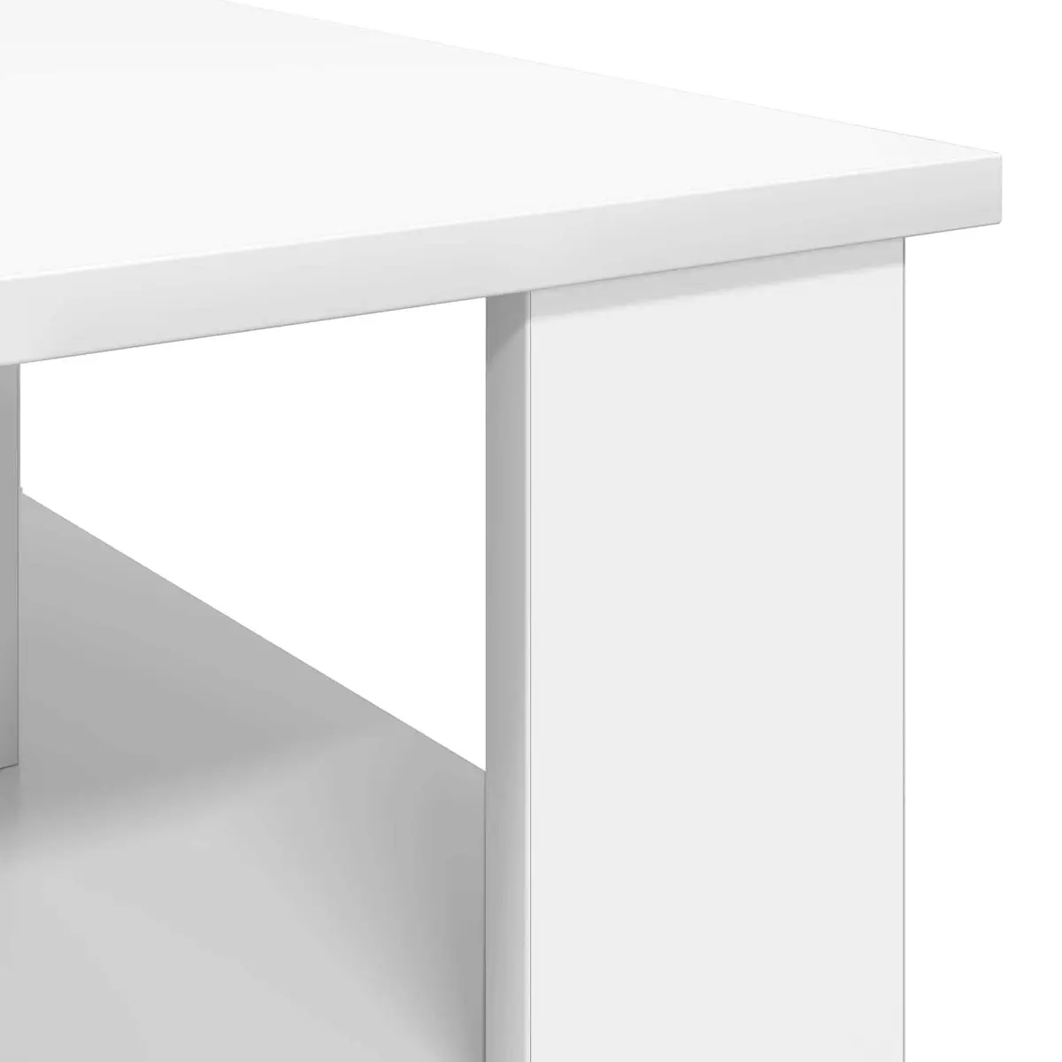 White Coffee Table with Storage Solutions