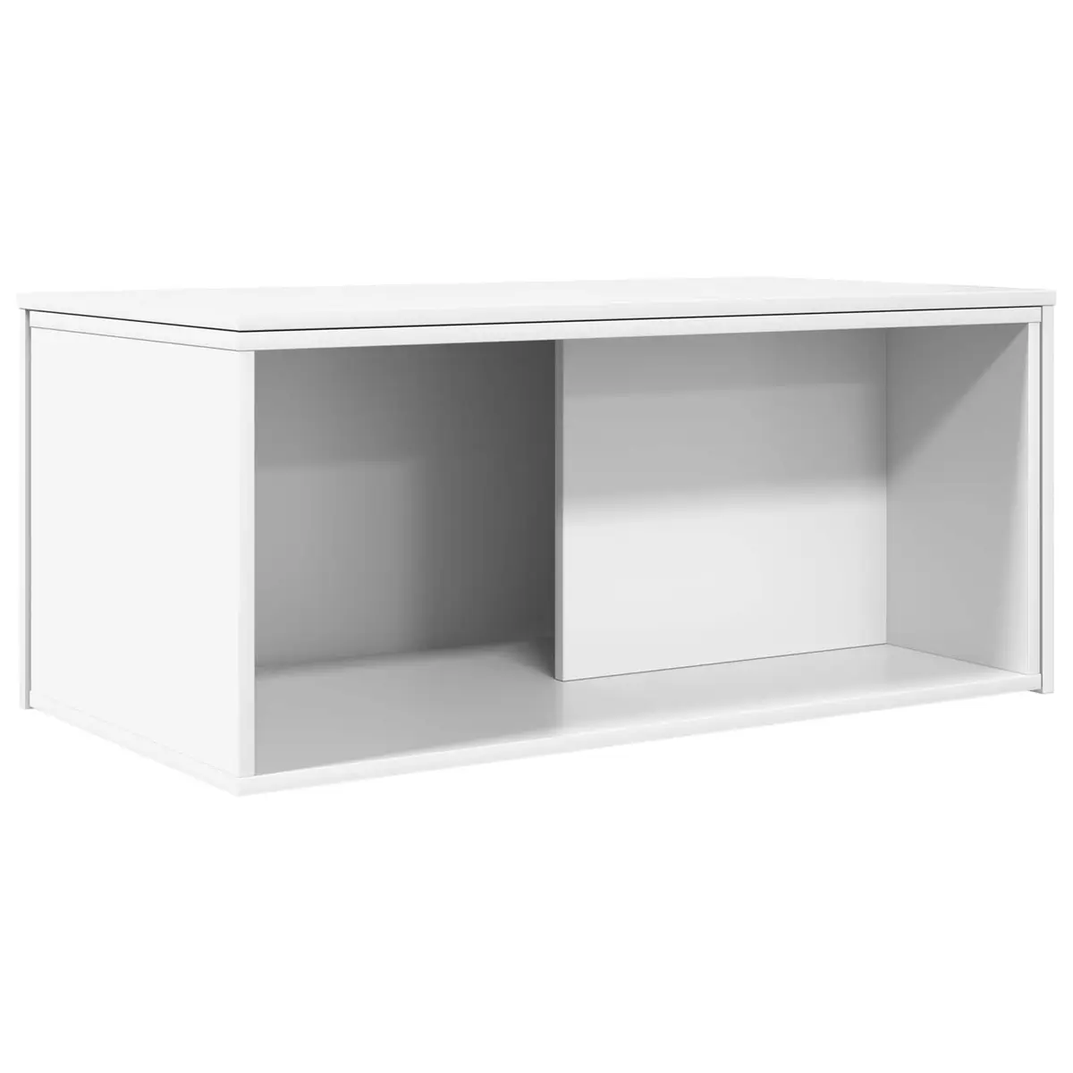 Coffee Table Set 2 Pieces White Rectangular Modern Lounge Furniture