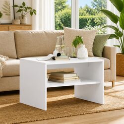Your New White Coffee Table with Smart Storage Solutions