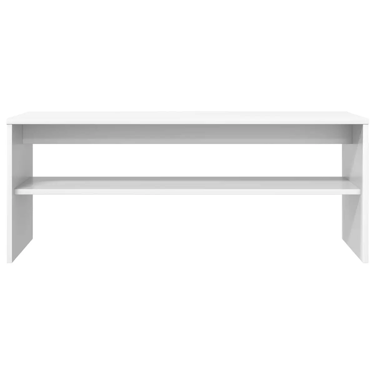TV Cabinet Modern White Engineered Wood Living Room Storage Unit