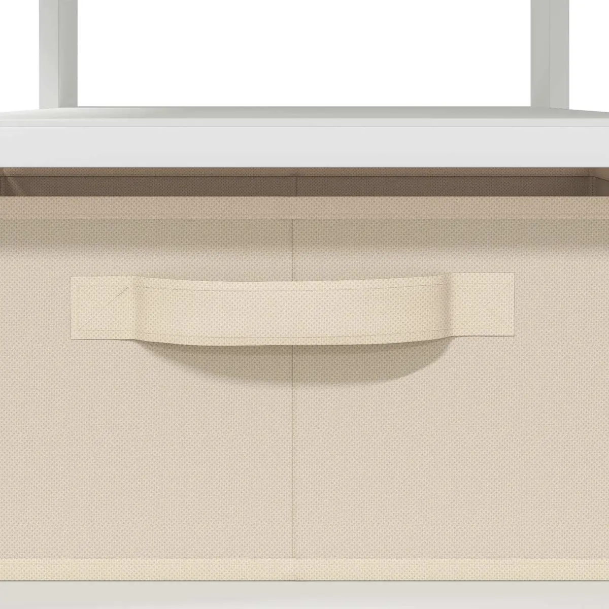 Coffee Table with Drawer White Engineered Wood Living Room Accent Storage