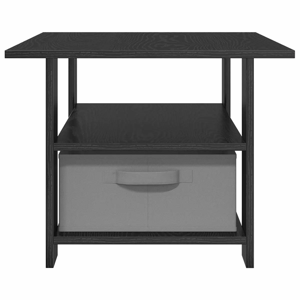 Coffee Table Black Modern Living Room Furniture Engineered Wood Storage Drawers