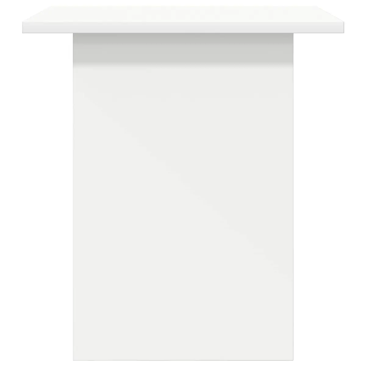 Bedside Table Modern White 2 pcs Compact Storage Drawer Shelf