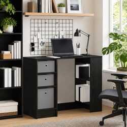 Your New Black Oak Desk Awaits for Home Office